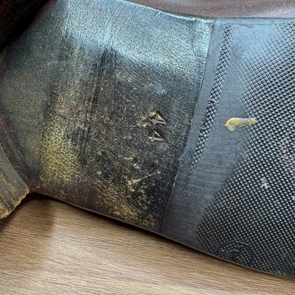 GUCCI 1953 Classic Horsebit Loafers‎ Brown Leather Mens Shoes Size 44 10 VTG 110